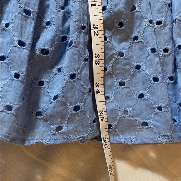 Taylor Dress in Light Blue Eyelet dress size 12 - Picture 11 of 12